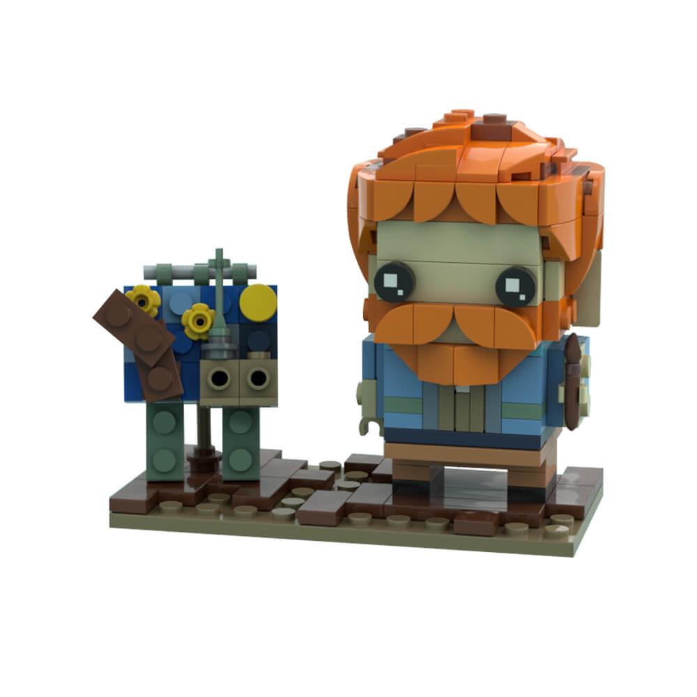203PCS Vincent van Gogh Brickheadz MOC Building Block Bricks |MocPixel 203PCS Vincent van Gogh Brickheadz MOC Building Block Bricks |MocPixel - Default Title Lego Block Sets Alternative