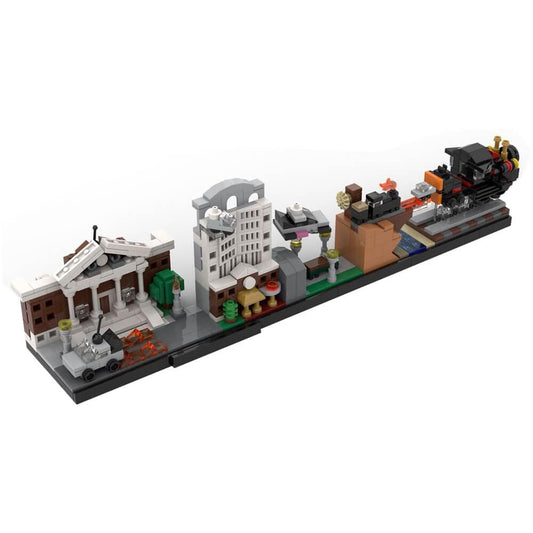 552PCS Back to the Future Skyline Architecture MOC Building Block Bricks |MocPixel 552PCS Back to the Future Skyline Architecture MOC Building Block Bricks |MocPixel - Default Title Lego Block Sets Alternative 1000