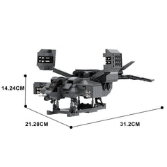 676PCS Aliens Cheyenne Dropship and APC MOC Building Block Bricks |MocPixel 676PCS Aliens Cheyenne Dropship and APC MOC Building Block Bricks |MocPixel - Cheyenne Lego Block Sets Alternative