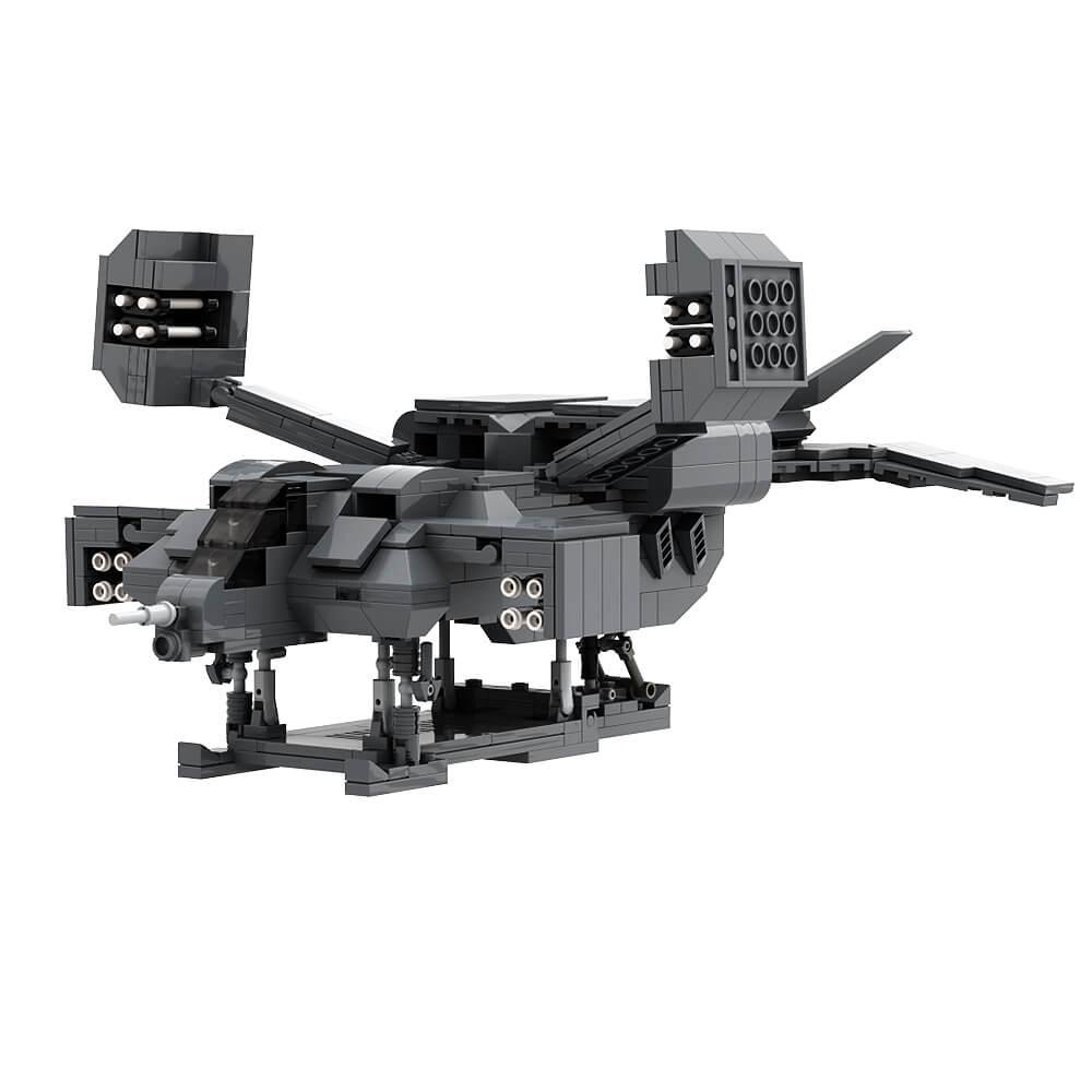 676PCS Aliens Cheyenne Dropship and APC MOC Building Block Bricks |MocPixel 676PCS Aliens Cheyenne Dropship and APC MOC Building Block Bricks |MocPixel - Cheyenne + UD-4L Lego Block Sets Alternative