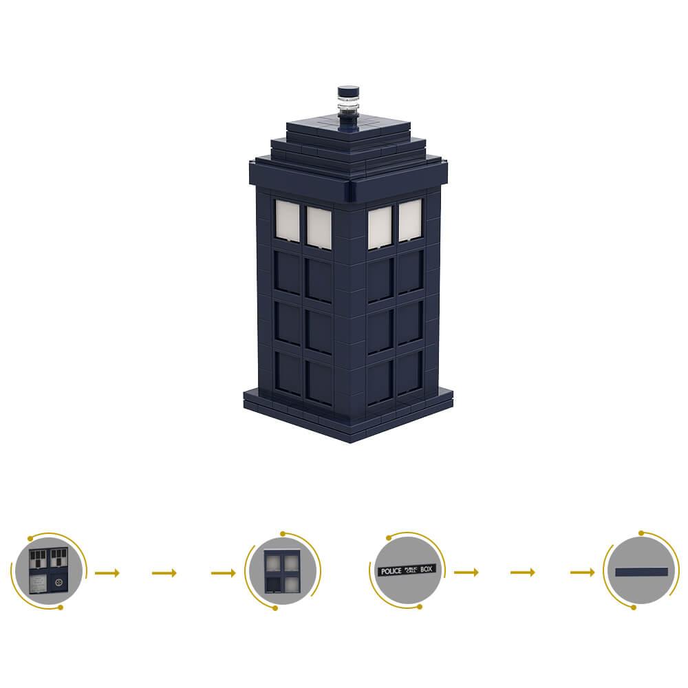 195PCS doctor who Tardis Time Mechine MOC Building Block Bricks |MocPixel 195PCS doctor who Tardis Time Mechine MOC Building Block Bricks |MocPixel - Default Title Lego Block Sets Alternative
