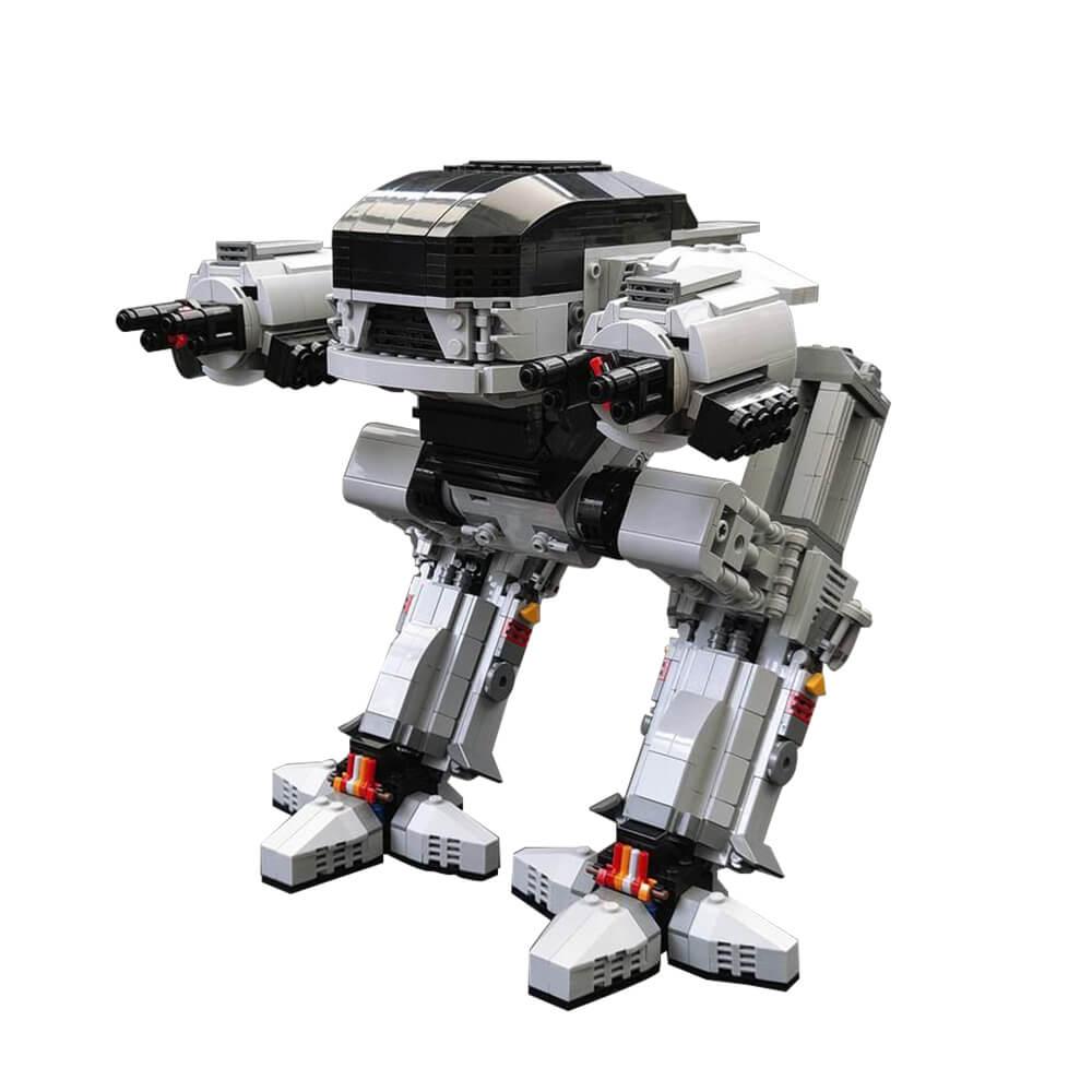 ED209 Small/ UCS Scale RobotCop MOC Building Block Bricks |MocPixel ED209 Small/ UCS Scale RobotCop MOC Building Block Bricks |MocPixel - Small Size (269PCS) Lego Block Sets Alternative
