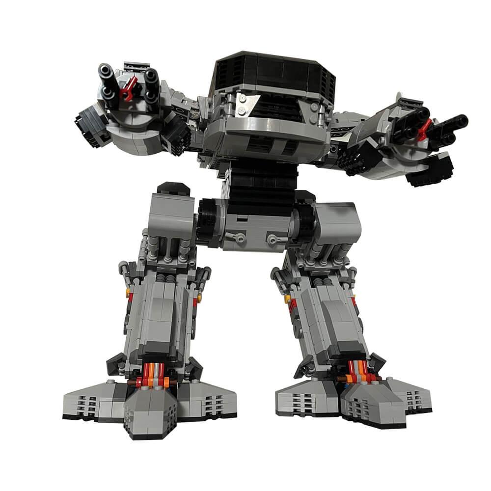 ED209 Small/ UCS Scale RobotCop MOC Building Block Bricks |MocPixel ED209 Small/ UCS Scale RobotCop MOC Building Block Bricks |MocPixel - Small Size (269PCS) Lego Block Sets Alternative