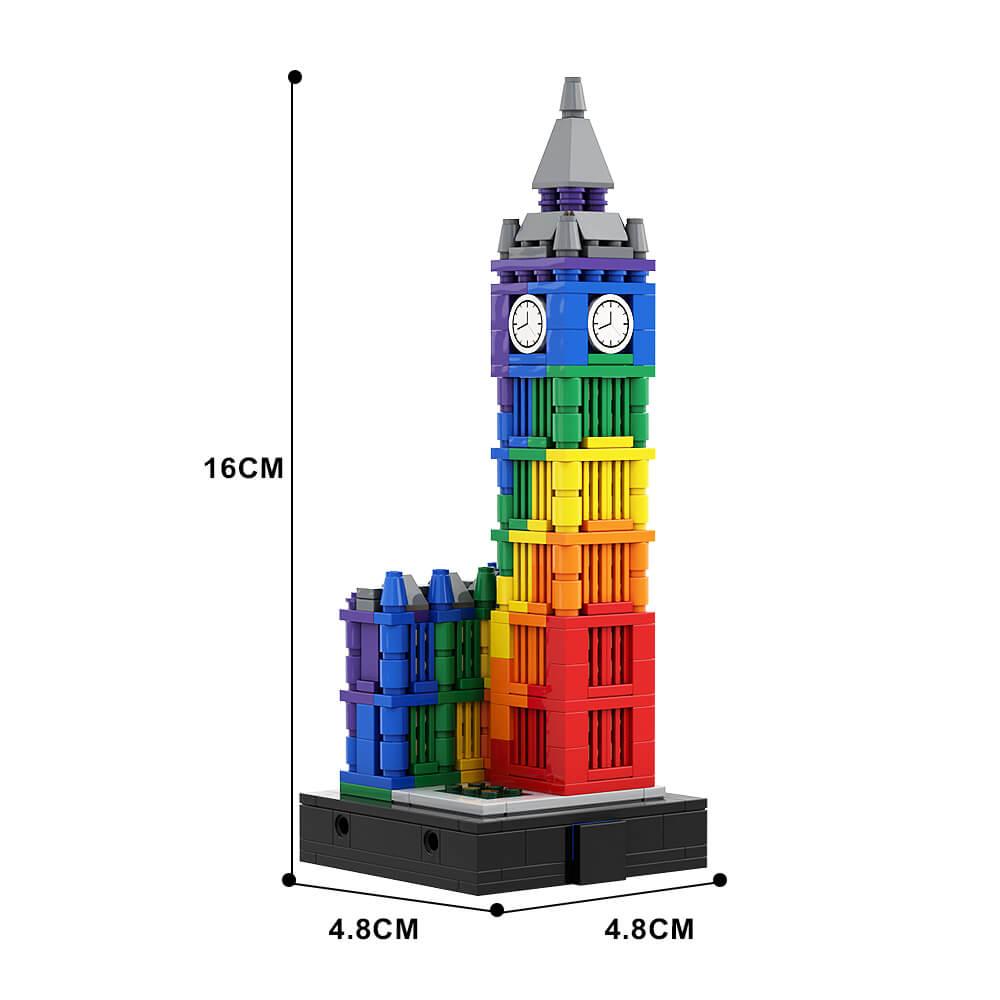414PCS Colorful Big Ben II MOC Building Block Bricks |MocPixel 414PCS Colorful Big Ben II MOC Building Block Bricks |MocPixel - Default Title Lego Block Sets Alternative