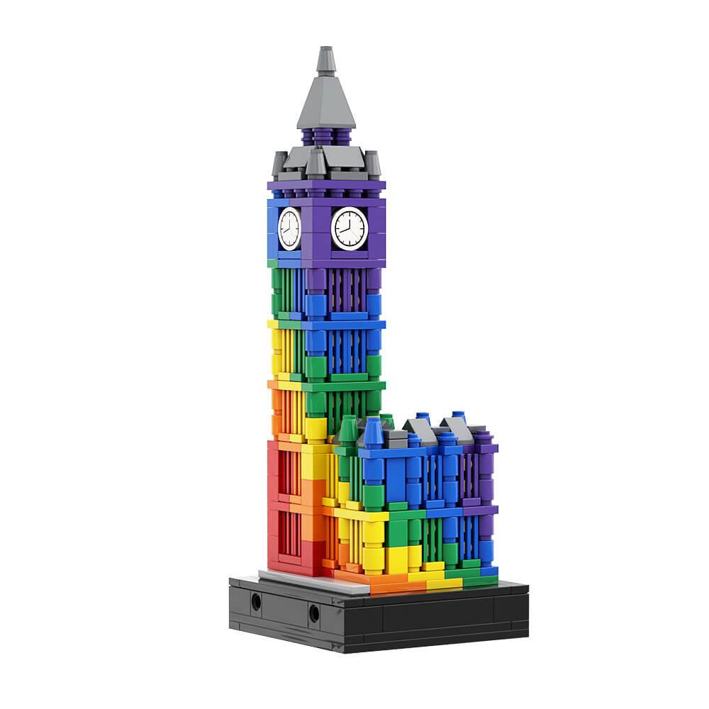 414PCS Colorful Big Ben II MOC Building Block Bricks |MocPixel 414PCS Colorful Big Ben II MOC Building Block Bricks |MocPixel - Default Title Lego Block Sets Alternative