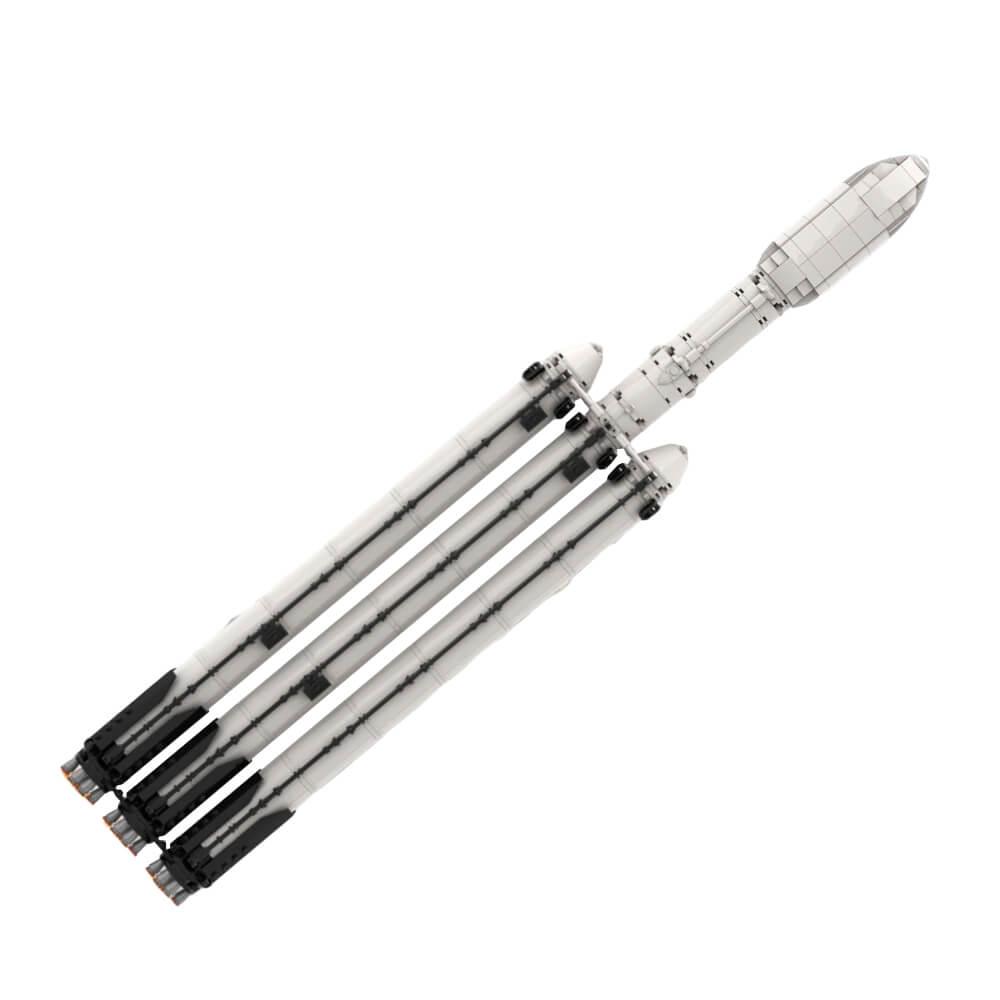 713PCS SpaceX Falcon Heavy [Saturn V scale] MOC Building Block Bricks |MocPixel 713PCS SpaceX Falcon Heavy [Saturn V scale] MOC Building Block Bricks |MocPixel - Default Title Lego Block Sets Alternative