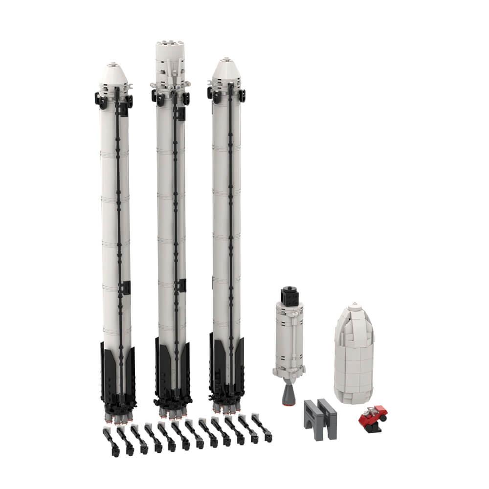 713PCS SpaceX Falcon Heavy [Saturn V scale] MOC Building Block Bricks |MocPixel 713PCS SpaceX Falcon Heavy [Saturn V scale] MOC Building Block Bricks |MocPixel - Default Title Lego Block Sets Alternative