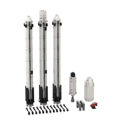713PCS SpaceX Falcon Heavy [Saturn V scale] MOC Building Block Bricks |MocPixel 713PCS SpaceX Falcon Heavy [Saturn V scale] MOC Building Block Bricks |MocPixel - Default Title Lego Block Sets Alternative
