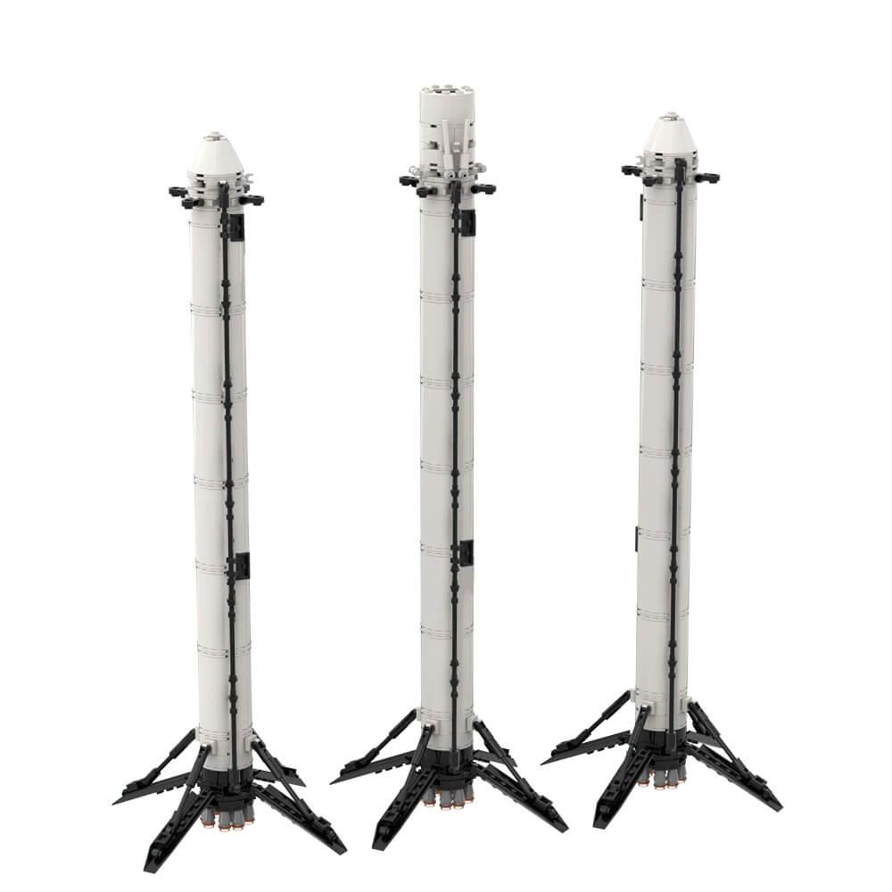713PCS SpaceX Falcon Heavy [Saturn V scale] MOC Building Block Bricks |MocPixel 713PCS SpaceX Falcon Heavy [Saturn V scale] MOC Building Block Bricks |MocPixel - Default Title Lego Block Sets Alternative