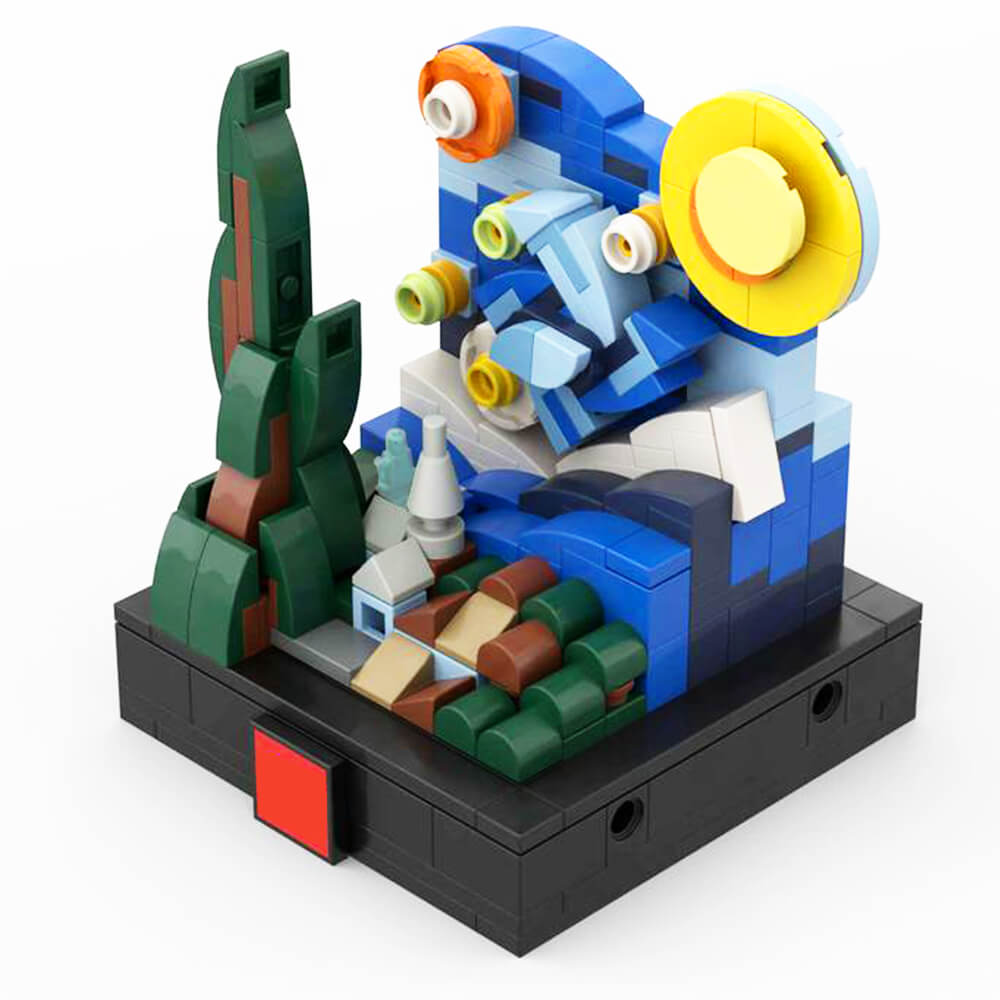 272PCS The Mini Starry Night MOC Building Block Bricks |MocPixel 272PCS The Mini Starry Night MOC Building Block Bricks |MocPixel - Default Title Lego Block Sets Alternative