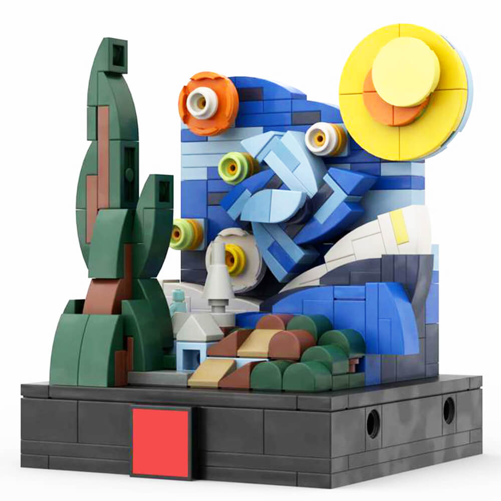 272PCS The Mini Starry Night MOC Building Block Bricks |MocPixel 272PCS The Mini Starry Night MOC Building Block Bricks |MocPixel - Default Title Lego Block Sets Alternative