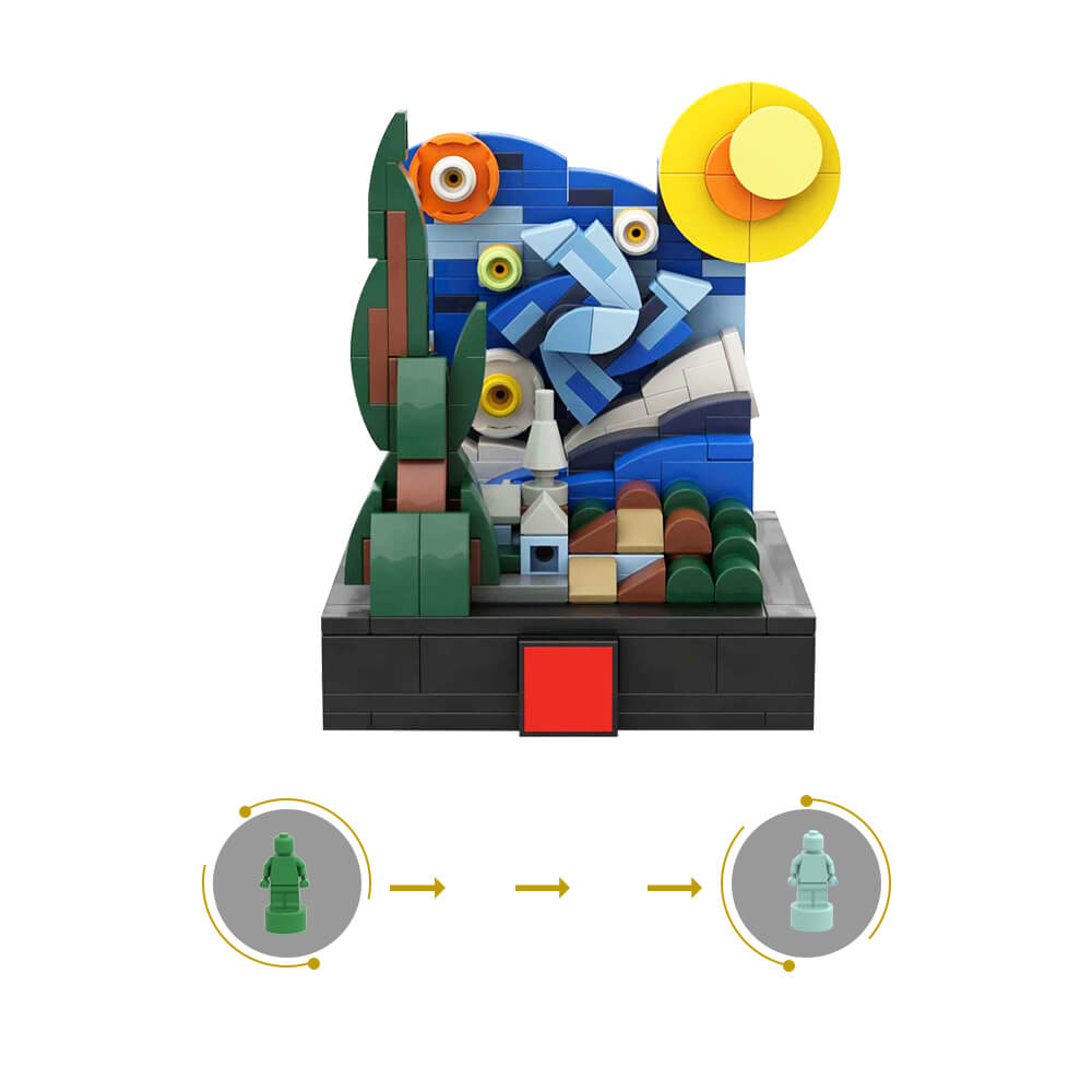 272PCS The Mini Starry Night MOC Building Block Bricks |MocPixel 272PCS The Mini Starry Night MOC Building Block Bricks |MocPixel - Default Title Lego Block Sets Alternative