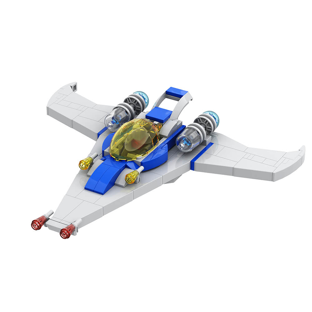 Modern classic spaceship MOC Building Block Bricks |MocPixel Modern classic spaceship MOC Building Block Bricks |MocPixel - Small Size(204PCS) Lego Block Sets Alternative