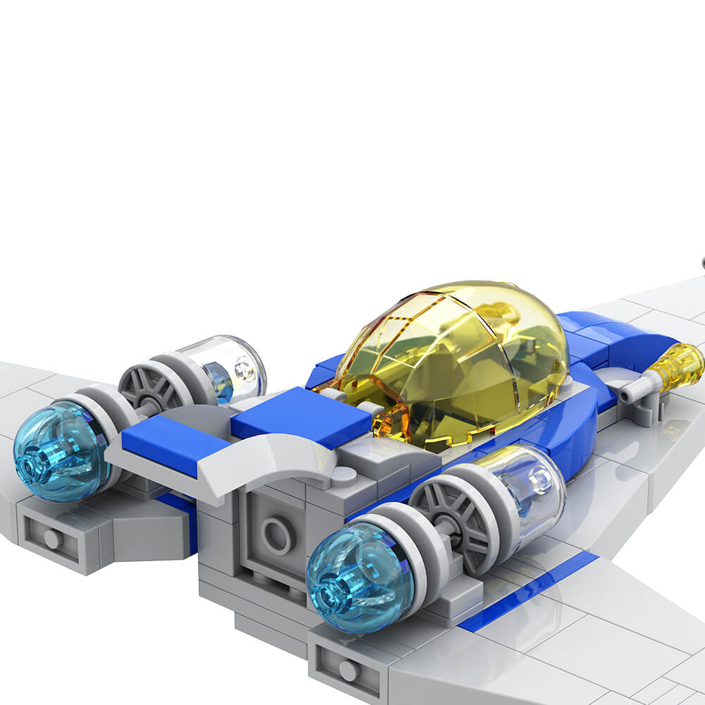 Modern classic spaceship MOC Building Block Bricks |MocPixel Modern classic spaceship MOC Building Block Bricks |MocPixel - Small Size(204PCS) Lego Block Sets Alternative