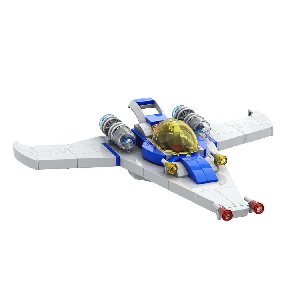 Modern classic spaceship MOC Building Block Bricks |MocPixel Modern classic spaceship MOC Building Block Bricks |MocPixel - Small Size(204PCS) Lego Block Sets Alternative