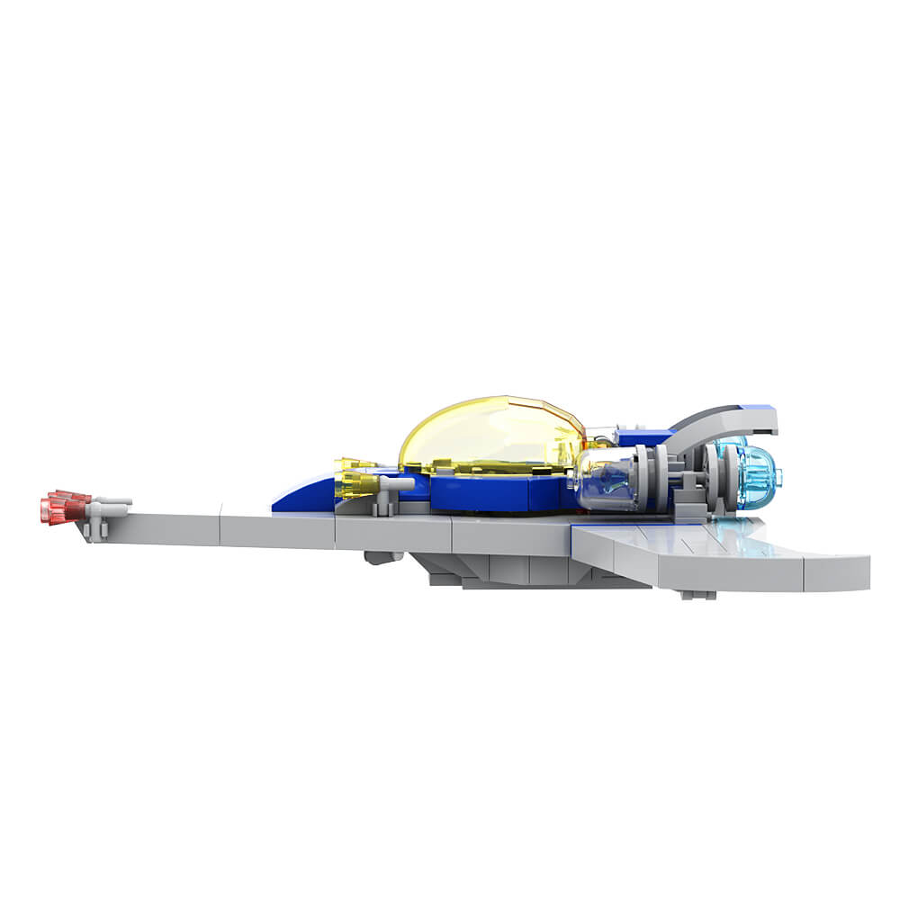 Modern classic spaceship MOC Building Block Bricks |MocPixel Modern classic spaceship MOC Building Block Bricks |MocPixel - Small Size(204PCS) Lego Block Sets Alternative