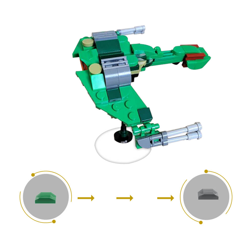 Klingon Bird of Prey MOC Building Block Bricks |MocPixel Klingon Bird of Prey MOC Building Block Bricks |MocPixel - Mini Size(100PCS) Lego Block Sets Alternative