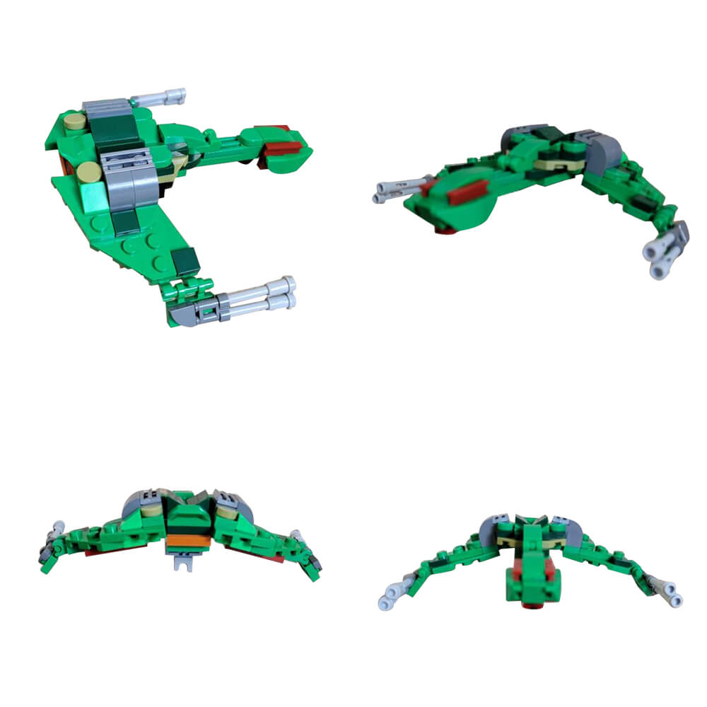 Klingon Bird of Prey MOC Building Block Bricks |MocPixel Klingon Bird of Prey MOC Building Block Bricks |MocPixel - Mini Size(100PCS) Lego Block Sets Alternative