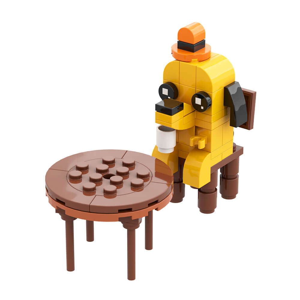 403PCS Dog-This is Fine MOC Building Block Bricks – mocpixel