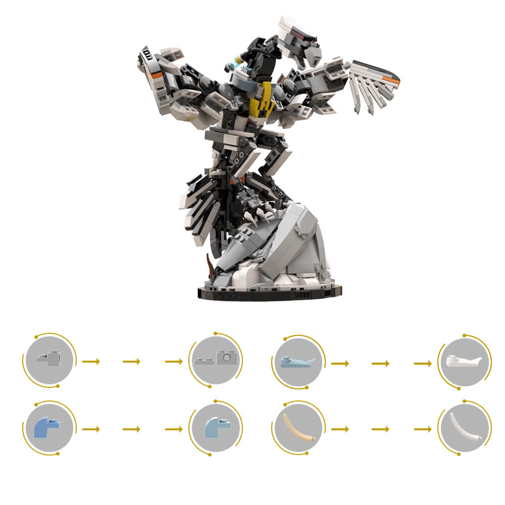 961PCS MOC-117996 Horizon Zero Dawn Stormbird with Stand MOC Building Block Bricks |MocPixel 961PCS MOC-117996 Horizon Zero Dawn Stormbird with Stand MOC Building Block Bricks |MocPixel - Default Title Lego Block Sets Alternative