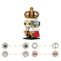 232PCS King George III Brickheadz MOC Building Block Bricks |MocPixel 232PCS King George III Brickheadz MOC Building Block Bricks |MocPixel - Default Title Lego Block Sets Alternative