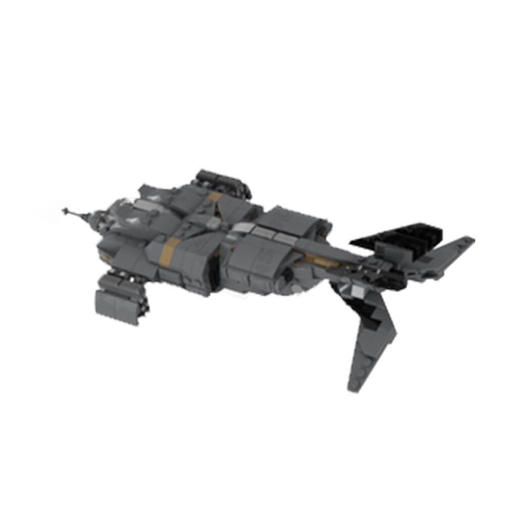Micro Aliens Series PART I UD 4L Dropship Flying Landing Type MOC B mocpixel