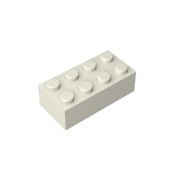 Brick 2 x 4 #3001 Brick 2 x 4 #3001 - 90-White Lego Block Sets Alternative