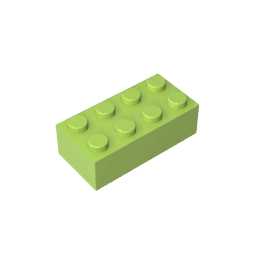 Brick 2 x 4 #3001 Brick 2 x 4 #3001 - 42-Lime Lego Block Sets Alternative