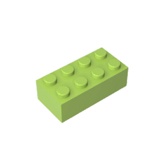 Brick 2 x 4 #3001 Brick 2 x 4 #3001 - 42-Lime Lego Block Sets Alternative