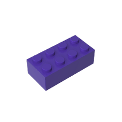 Brick 2 x 4 #3001 Brick 2 x 4 #3001 - 60-Dark Purple Lego Block Sets Alternative