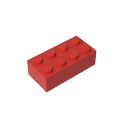Brick 2 x 4 #3001 Brick 2 x 4 #3001 - 10-Red Lego Block Sets Alternative
