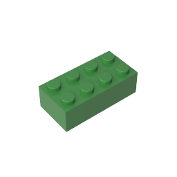 Brick 2 x 4 #3001 Brick 2 x 4 #3001 - 40-Green Lego Block Sets Alternative