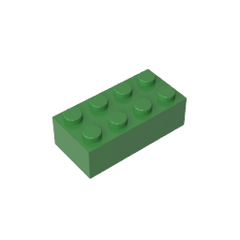 Brick 2 x 4 #3001 Brick 2 x 4 #3001 - 40-Green Lego Block Sets Alternative