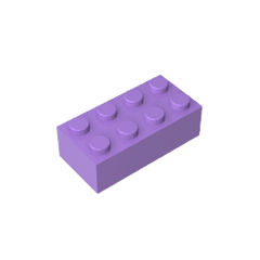 Brick 2 x 4 #3001 Brick 2 x 4 #3001 - 62-Medium Lavender Lego Block Sets Alternative