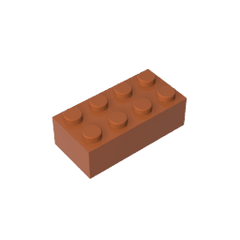 Brick 2 x 4 #3001 Brick 2 x 4 #3001 - 83-Dark Orange Lego Block Sets Alternative