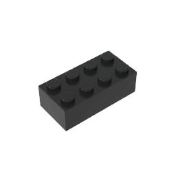Brick 2 x 4 #3001 Brick 2 x 4 #3001 - 80-Black Lego Block Sets Alternative