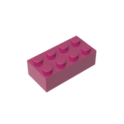 Brick 2 x 4 #3001 Brick 2 x 4 #3001 - 13-Magenta Lego Block Sets Alternative