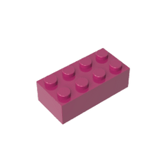 Brick 2 x 4 #3001 Brick 2 x 4 #3001 - 13-Magenta Lego Block Sets Alternative