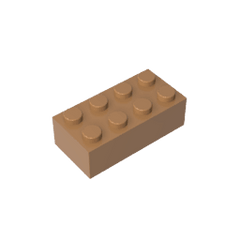 Brick 2 x 4 #3001 Brick 2 x 4 #3001 - 84-Medium Dark Flesh Lego Block Sets Alternative