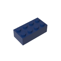 Brick 2 x 4 #3001 Brick 2 x 4 #3001 - 55-Dark Blue Lego Block Sets Alternative
