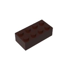 Brick 2 x 4 #3001 Brick 2 x 4 #3001 - 82-Dark Brown Lego Block Sets Alternative
