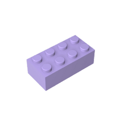 Brick 2 x 4 #3001 Brick 2 x 4 #3001 - 63-Lavender Lego Block Sets Alternative