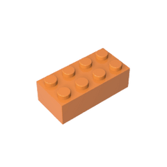 Brick 2 x 4 #3001 Brick 2 x 4 #3001 - 21-Orange Lego Block Sets Alternative