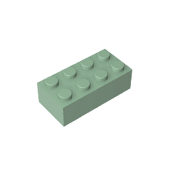 Brick 2 x 4 #3001 Brick 2 x 4 #3001 - 48-Sand Green Lego Block Sets Alternative
