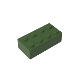 Brick 2 x 4 #3001 Brick 2 x 4 #3001 - 41-Tarmac Lego Block Sets Alternative