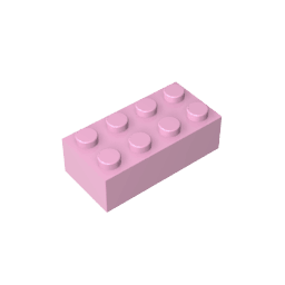 Brick 2 x 4 #3001 Brick 2 x 4 #3001 - 11-Bright Pink Lego Block Sets Alternative