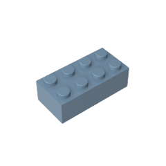 Brick 2 x 4 #3001 Brick 2 x 4 #3001 - 54-Sand Blue Lego Block Sets Alternative