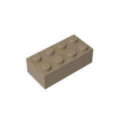 Brick 2 x 4 #3001 Brick 2 x 4 #3001 - 34-Dark Tan Lego Block Sets Alternative