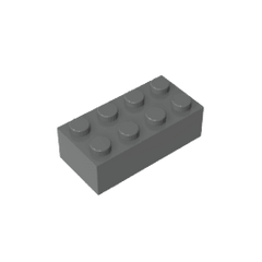 Brick 2 x 4 #3001 Brick 2 x 4 #3001 - 72-Dark Bluish Gray Lego Block Sets Alternative