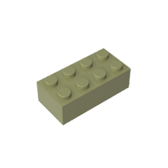 Brick 2 x 4 #3001 Brick 2 x 4 #3001 - 49-Olive Green Lego Block Sets Alternative